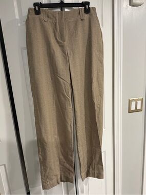 Zara Beige Straight-Leg Chinos
